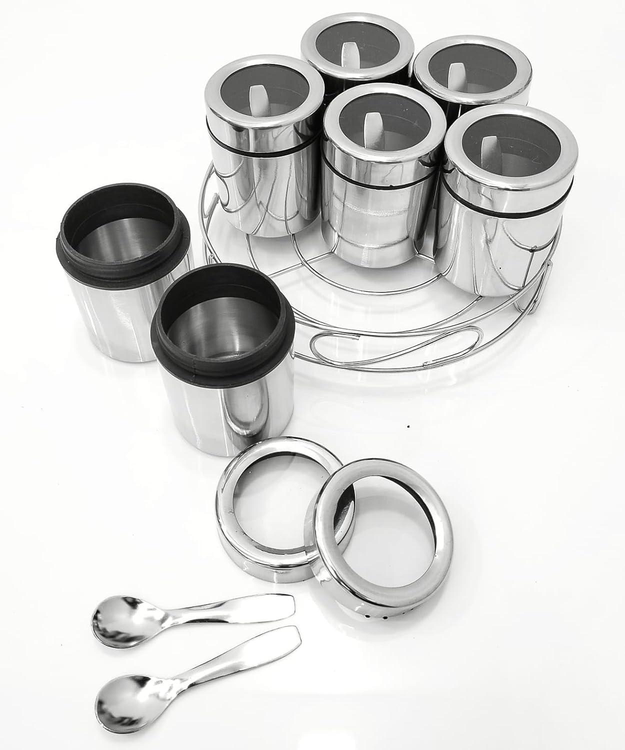 8in1 Multipurpose Stainless Steel MUKHWAS DABBA For Kitchen | MUKHWAS DABBA | Spice Jar